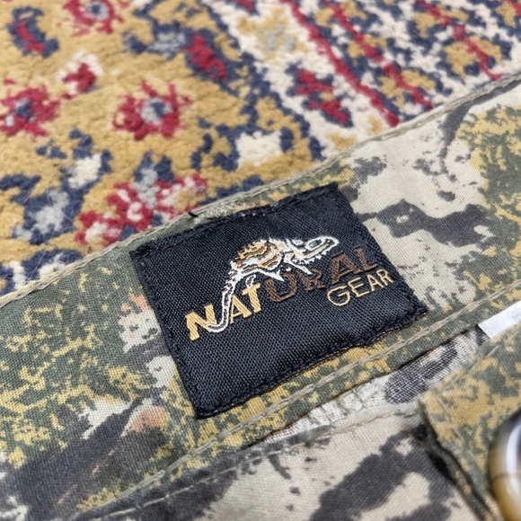 VTG 00s Natural Gear Camo Pants XL Outdoor Hunting Fishing Tree Bark Pattern - Picture 4 of 7